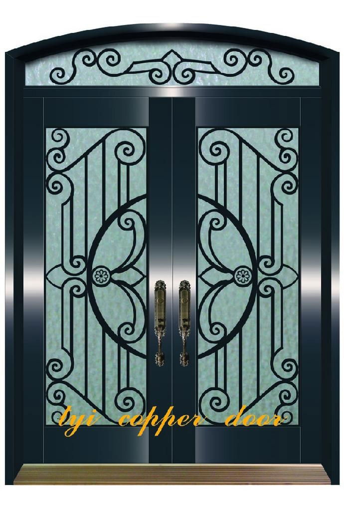 wrought iron door