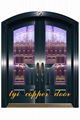 security copper doors with high quality glass