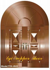 Luxury villa copper door