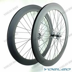 Track Carbon Single Wheel Clincher 60MM with Novatec Hub