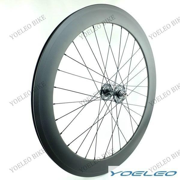 Track Carbon Single Wheel Clincher 60MM with Novatec Hub 2