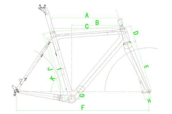 Disc Brake Carbon Cyclocross Frameset 4