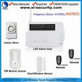 LED wireless GSM alarm system