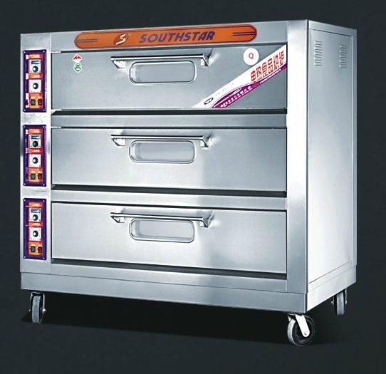 3 deck 9 trays electric deck oven