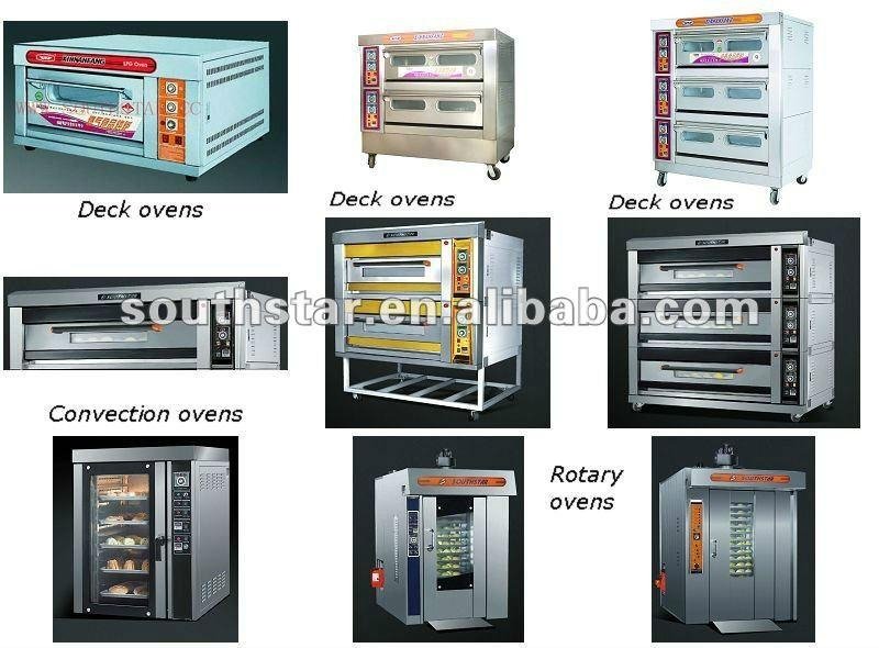 2 deck 4 trays gas oven  2