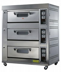 3 deck 6 trays gas oven 