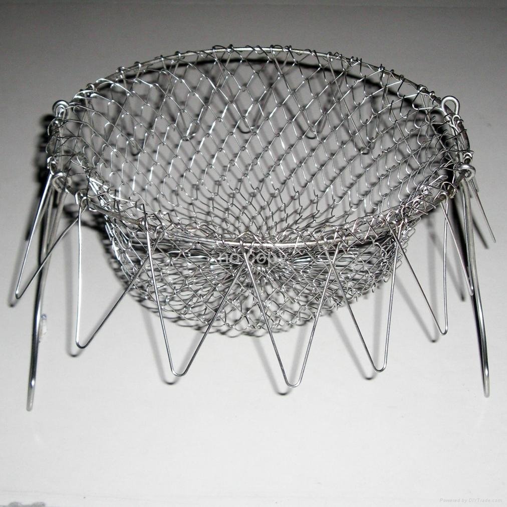 NEW! HOT! stainless steel 304 wire chef basket for " AS SEEN ON TV"