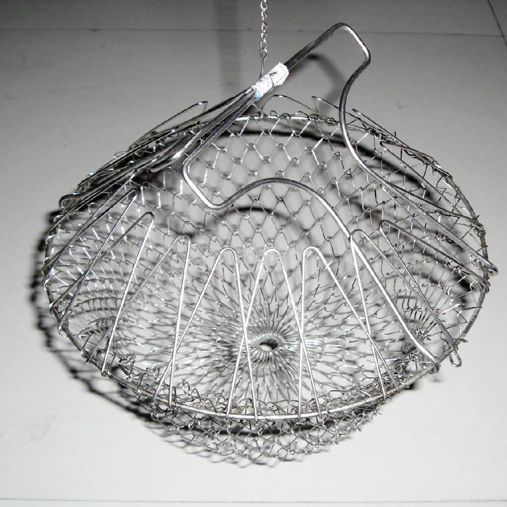 NEW! HOT! stainless steel 304 wire chef basket for " AS SEEN ON TV" 2