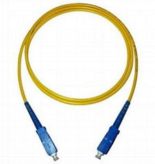 SC-SC Simplex Single Mode Fiber Optic Patch Cord with RoHS, CE, UL Certificates 