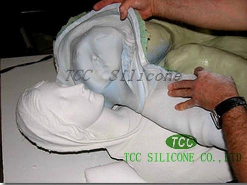 RTV 2 silicone rubber make molds for gypsum casting 2