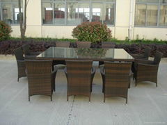 popular rattan dinning room set 