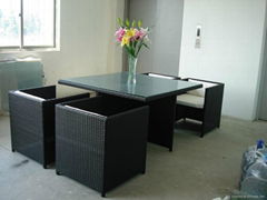 2012 hotsale rattan dinning room set 