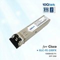 Cisco SFP GLC-FE-100FX 100BASE-FX SFP module for 100-Mb ports, MMF, 1310nm