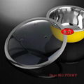 Cookware T type glass lid for pots from