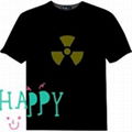  high quality el display t shirt for birthday