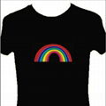   hot sale high quality washable led tshirt own design 5