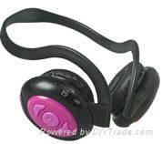 TF card wireless headphone + FM radio