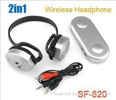 2in1 Wireless Headphone SF820, Neckband