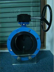 Flanged Gear Actuator Butterfly Valve