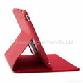 new sytle Leather Case with stand for ipad best price 1