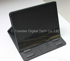 new style Three adjustable stand leather case  for  ipad   best price