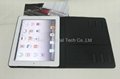 new style Three adjustable stand leather case  for  ipad   best price 3