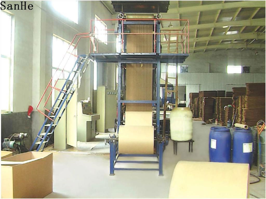 Evaporative cooling pad production line 4