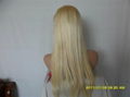silky straight Human hair full lace wigs
