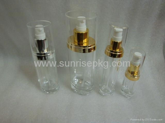 Oval Shape Acrylic Lotion Bottle 4