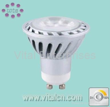 Dimmable GU10 3*1W lamp LED Spot Light spotlight Down light 