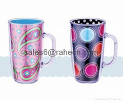 insert paper /pvc mug with handle