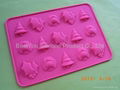 *Pink*Chrismas Chocolate Collection Silicone Mould  1