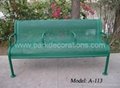 metal park bench garden furniture 1