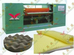 Wave sponge profiling cutting machine | | embossing sponge cutting machine bump 