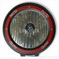Popular 7inch HID offroad light with red ring,9-36V 55W,Eurobeam/Spotbeam 2