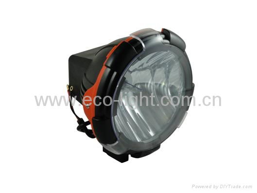 7inch HID driving light with orange trim,9-36V 55W 2