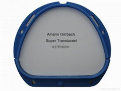 Full contour Super translucent  zirconia Blocks Z71x25mm for Amann Girrbach CAD