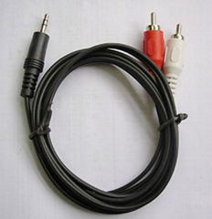 Audio Video Cable /2RCA to 3.5 Stereo 