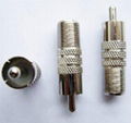 F/RCA Connector (RCA Male to F female) 1