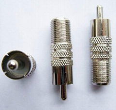 F/RCA Connector (RCA Male to F female)