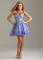 Sexy Sweetheart Mini Rhinestones Tulle Cocktail Dress