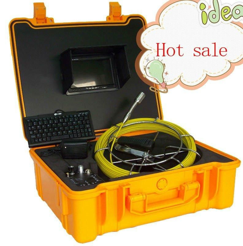 Underground drain sewer pipe inspection camera with locator sonde