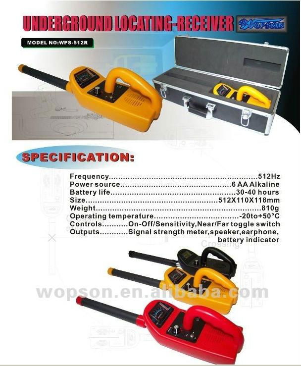 512hz receiver and sonde for underground drain sewer pipe inspection