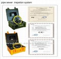 Waterproof IP68 pipe inspection camera system with DVR,keyboard,Skid 1