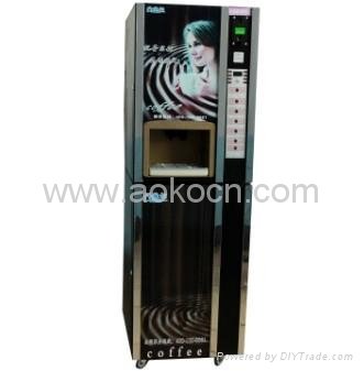 4 cold& 4 hot Coin Operated Coffee Machine