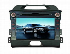 2012 Best car dvd gps for 2011 NEW Sportage support Bluetooth,3g,wifi(RAAT05)