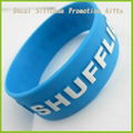 Wholesale Embossed Logo Silicone Wristband 4