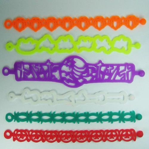 Hot sale 2012 hollow personalized silicon wristband 5