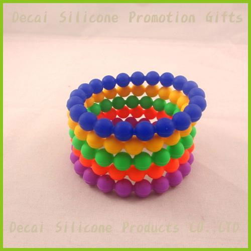 2012 pearl silicone bracelet with exist mould in many colors 3