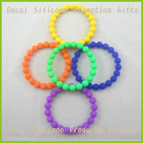 2012 pearl silicone bracelet with exist mould in many colors 5